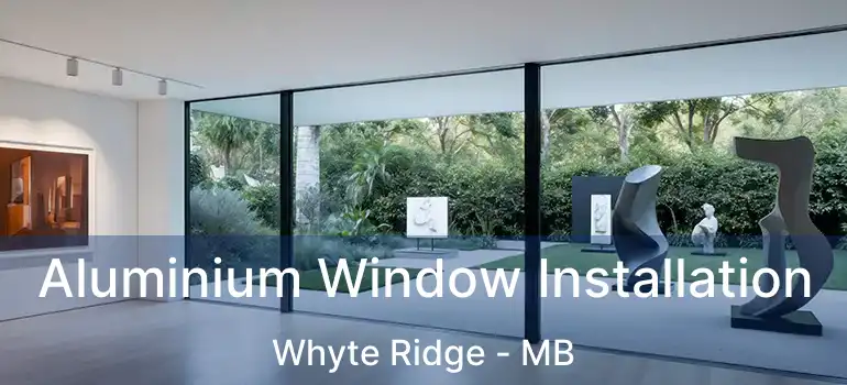  Aluminium Window Installation Whyte Ridge - MB