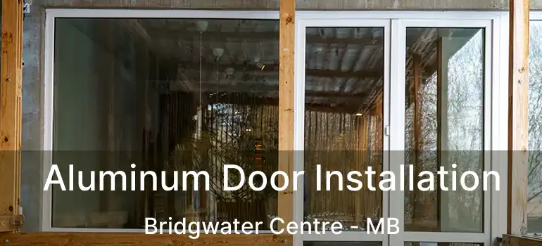 Aluminum Door Installation Bridgwater Centre - MB