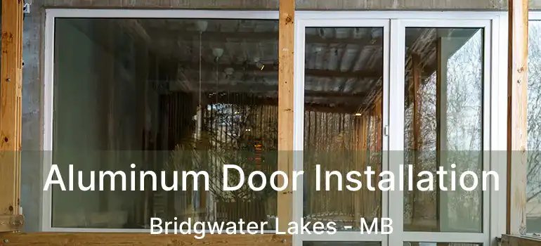  Aluminum Door Installation Bridgwater Lakes - MB