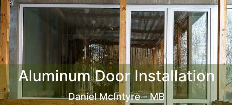  Aluminum Door Installation Daniel McIntyre - MB