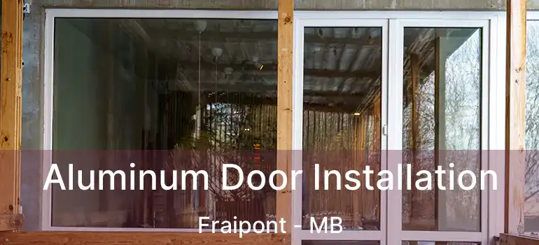  Aluminum Door Installation Fraipont - MB