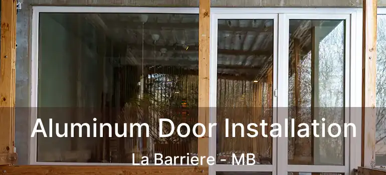  Aluminum Door Installation La Barriere - MB