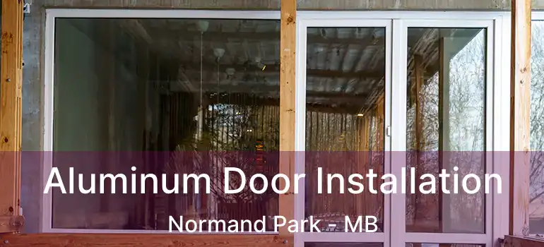  Aluminum Door Installation Normand Park - MB