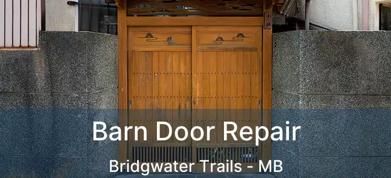  Barn Door Repair Bridgwater Trails - MB