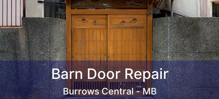  Barn Door Repair Burrows Central - MB