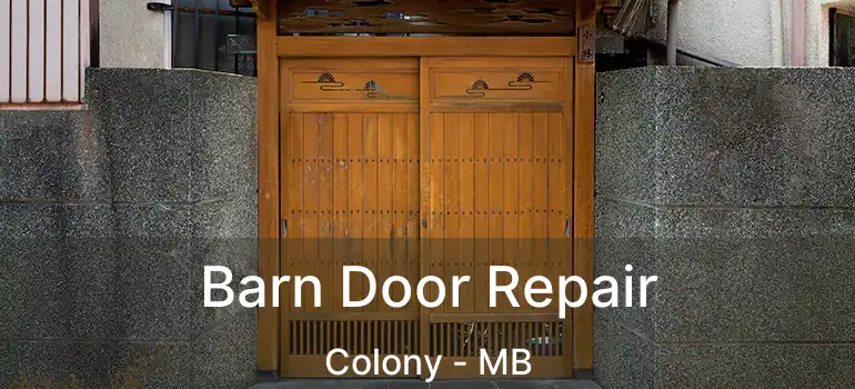  Barn Door Repair Colony - MB