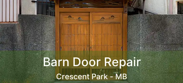  Barn Door Repair Crescent Park - MB