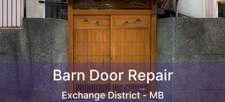  Barn Door Repair Exchange District - MB