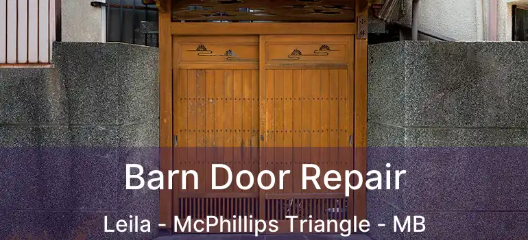  Barn Door Repair Leila - McPhillips Triangle - MB