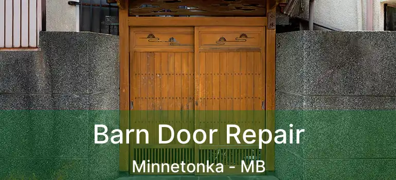  Barn Door Repair Minnetonka - MB