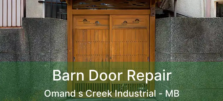  Barn Door Repair Omand s Creek Industrial - MB