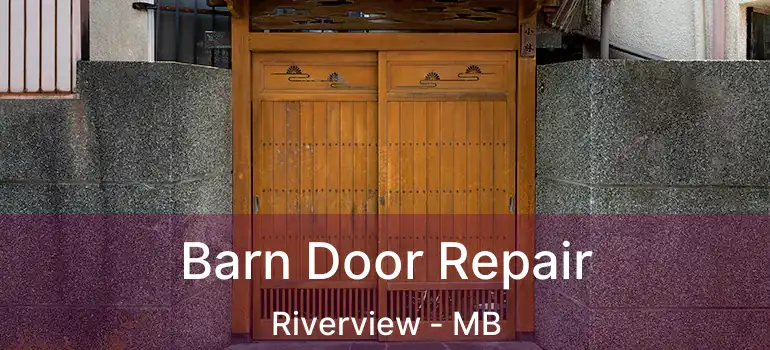  Barn Door Repair Riverview - MB