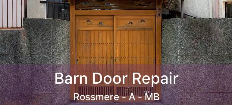  Barn Door Repair Rossmere - A - MB