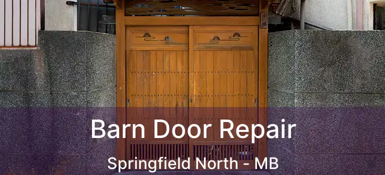  Barn Door Repair Springfield North - MB