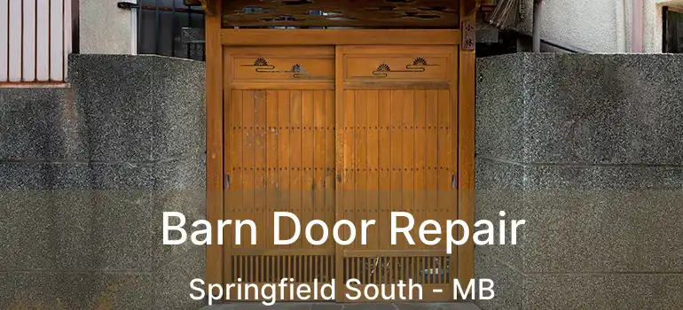  Barn Door Repair Springfield South - MB