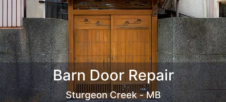  Barn Door Repair Sturgeon Creek - MB