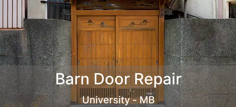  Barn Door Repair University - MB