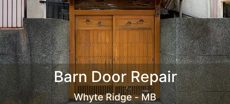  Barn Door Repair Whyte Ridge - MB