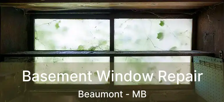  Basement Window Repair Beaumont - MB
