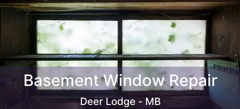  Basement Window Repair Deer Lodge - MB