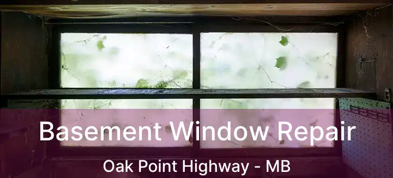  Basement Window Repair Oak Point Highway - MB