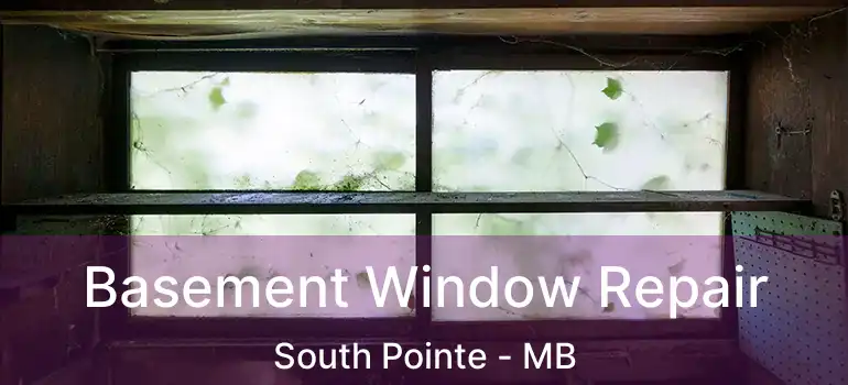  Basement Window Repair South Pointe - MB