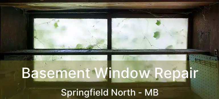  Basement Window Repair Springfield North - MB