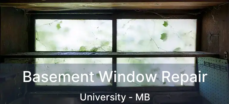  Basement Window Repair University - MB