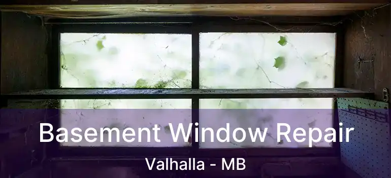  Basement Window Repair Valhalla - MB