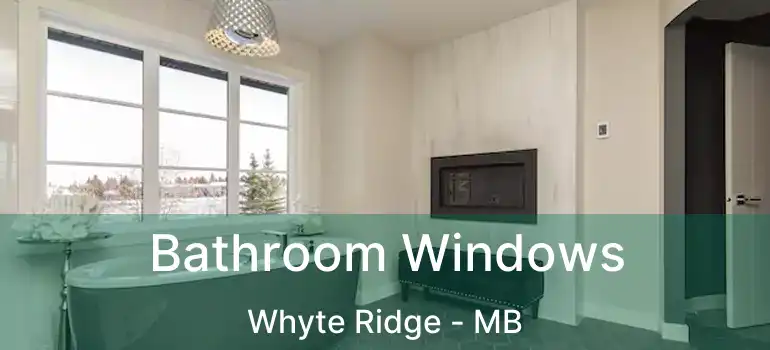  Bathroom Windows Whyte Ridge - MB