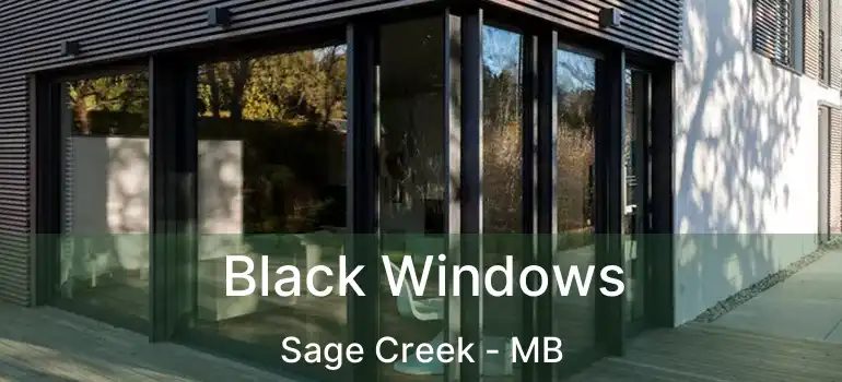  Black Windows Sage Creek - MB