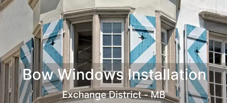  Bow Windows Installation Exchange District - MB