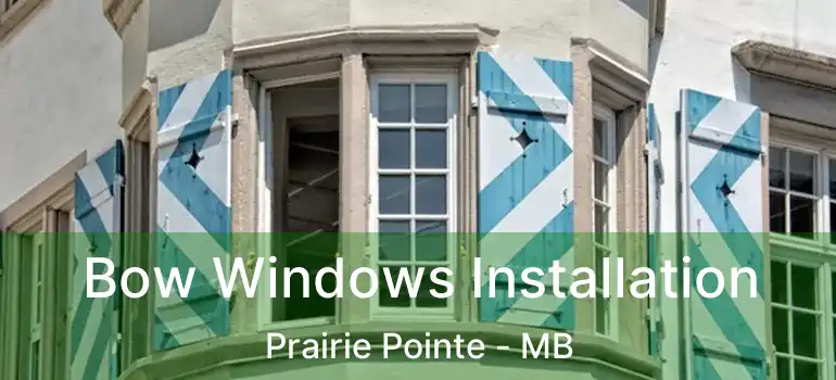  Bow Windows Installation Prairie Pointe - MB