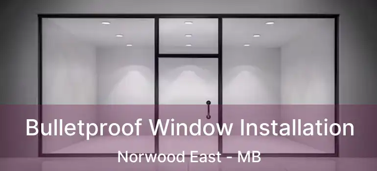 Bulletproof Window Installation Norwood East - MB