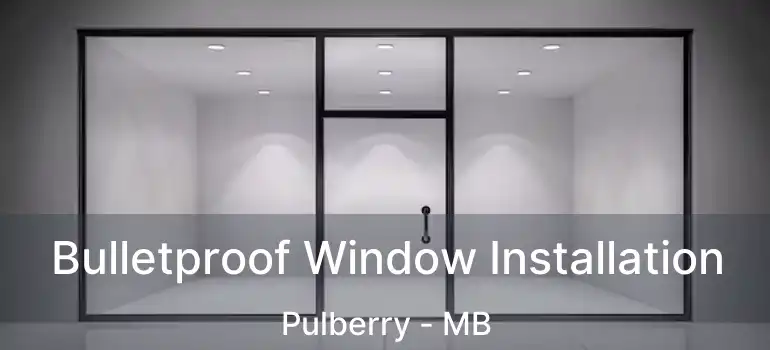  Bulletproof Window Installation Pulberry - MB