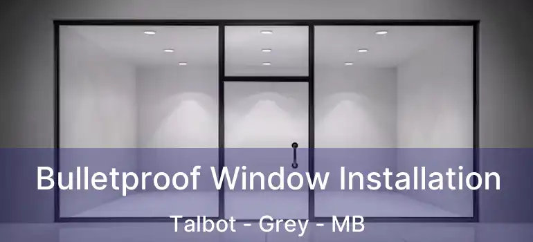  Bulletproof Window Installation Talbot - Grey - MB