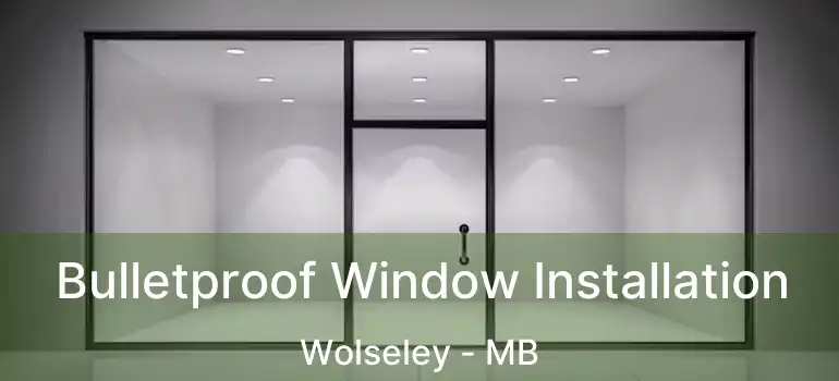  Bulletproof Window Installation Wolseley - MB
