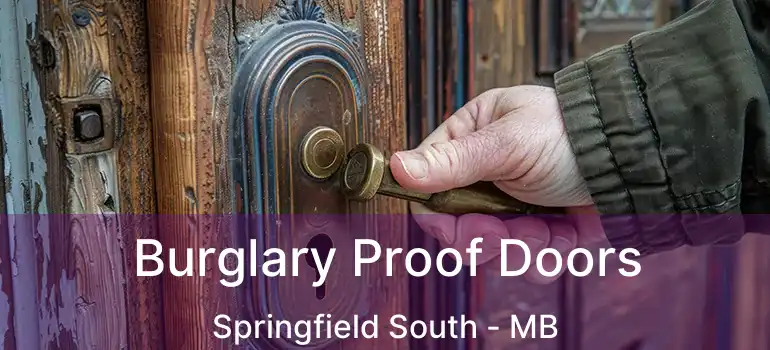  Burglary Proof Doors Springfield South - MB