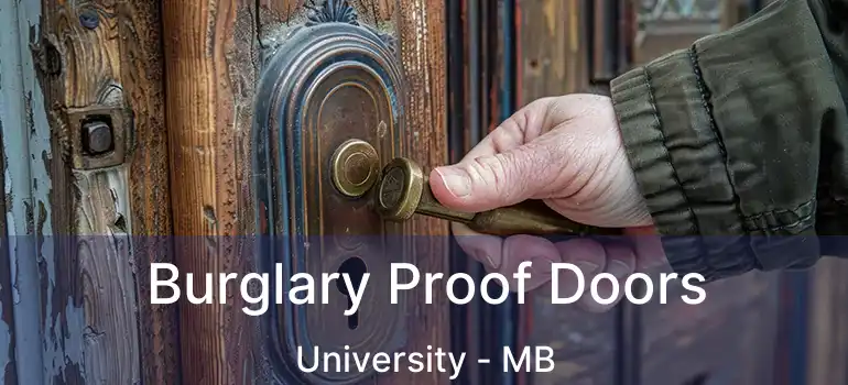  Burglary Proof Doors University - MB