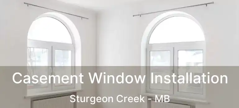  Casement Window Installation Sturgeon Creek - MB