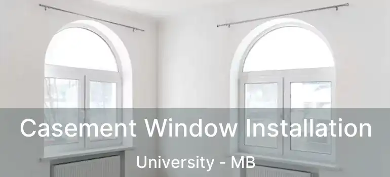  Casement Window Installation University - MB