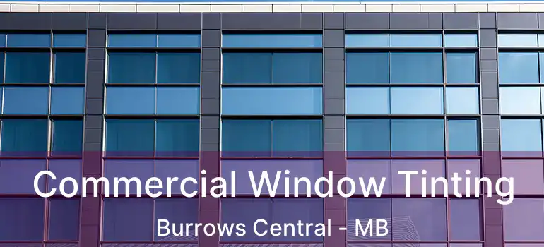  Commercial Window Tinting Burrows Central - MB