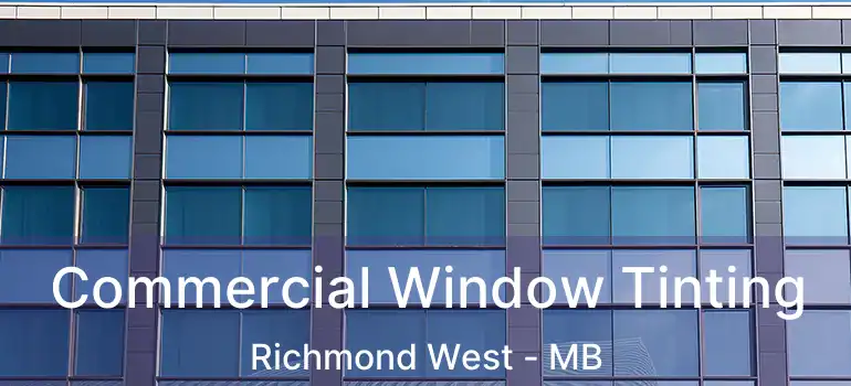  Commercial Window Tinting Richmond West - MB