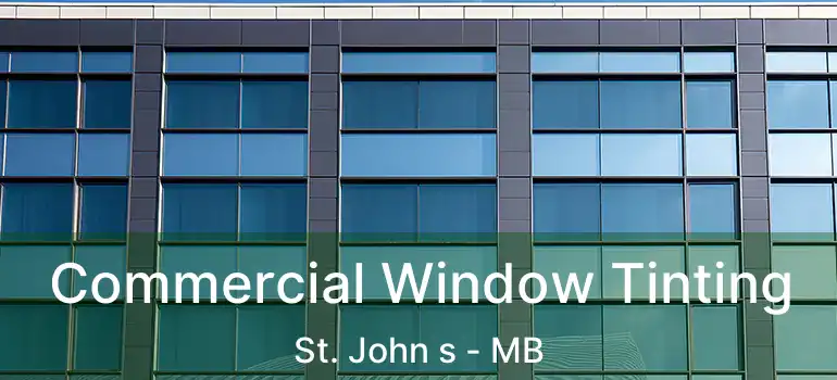  Commercial Window Tinting St. John s - MB