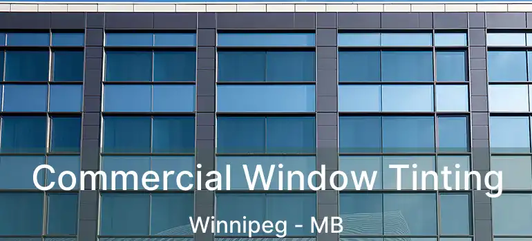  Commercial Window Tinting Winnipeg - MB