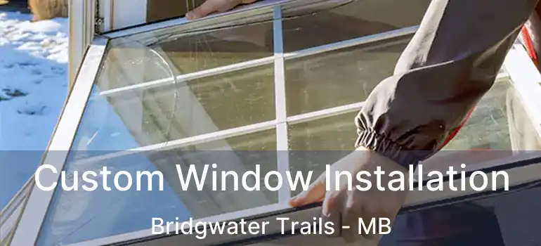  Custom Window Installation Bridgwater Trails - MB