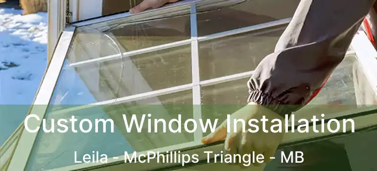  Custom Window Installation Leila - McPhillips Triangle - MB