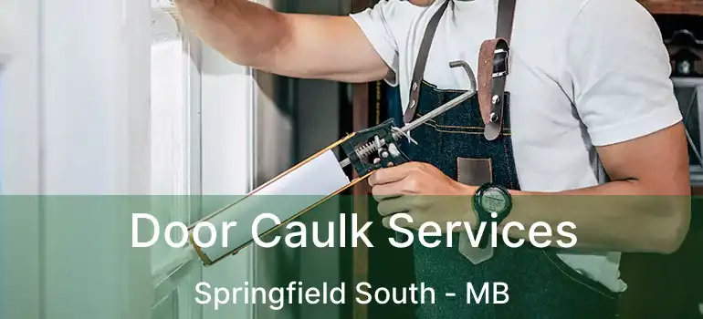 Door Caulk Services Springfield South - MB