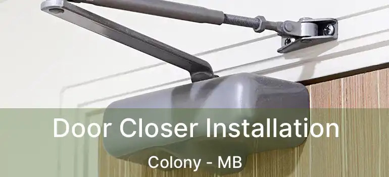  Door Closer Installation Colony - MB