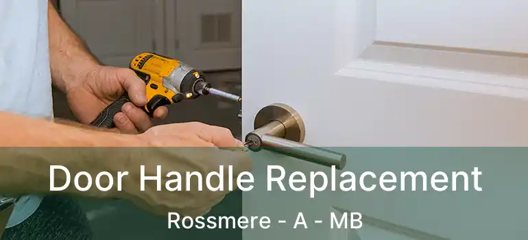  Door Handle Replacement Rossmere - A - MB